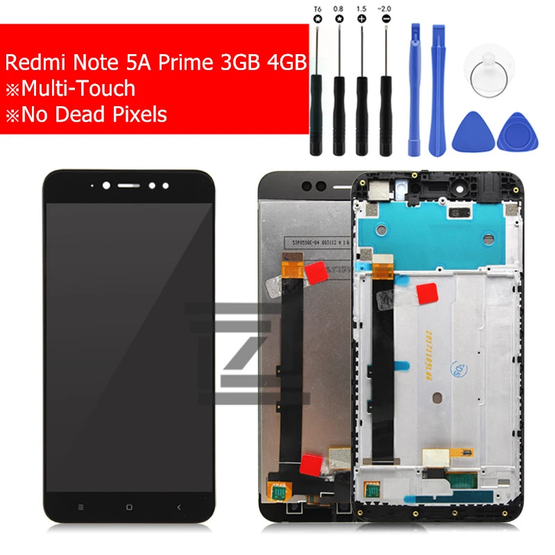 Для Xiaomi Redmi Примечание 5A Prime Pro 3GB ЖК-дисплей сенсорный экран с рамкой дигитайзер сборка Замена запчасти