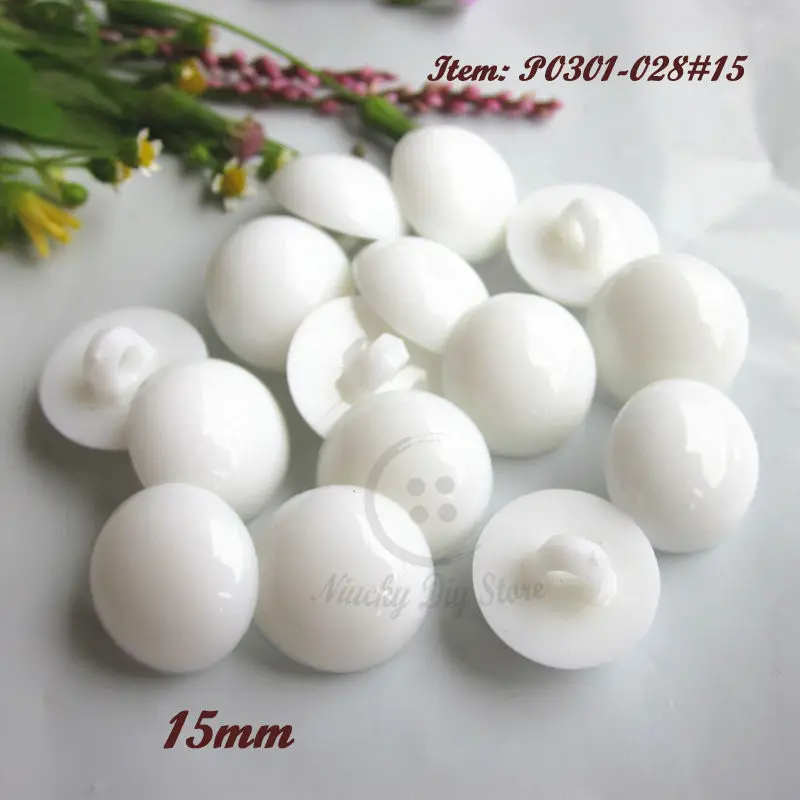 cheap white buttons