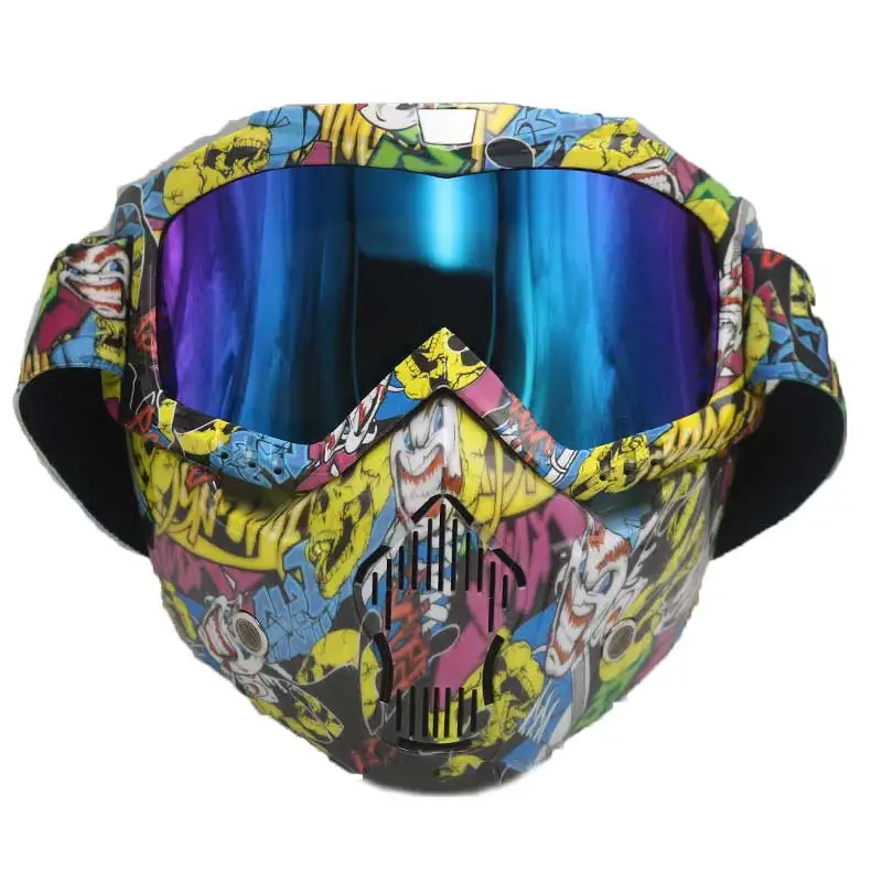 Safety Anti-UV Windproof Glasses For Work Protective Safety Goggles Sport Windproof Tactical Labor Protection Glasses Motocross - Цвет: Street graffiti