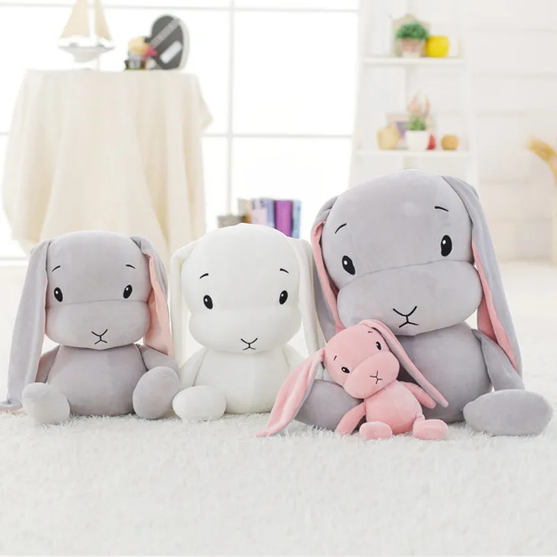 

2018 Soft Short Plush Lucky Lovely Rabbit Pillow Doll Children's Stuffed Toys Home Decoration Pillow Plush Toy for Children Gift