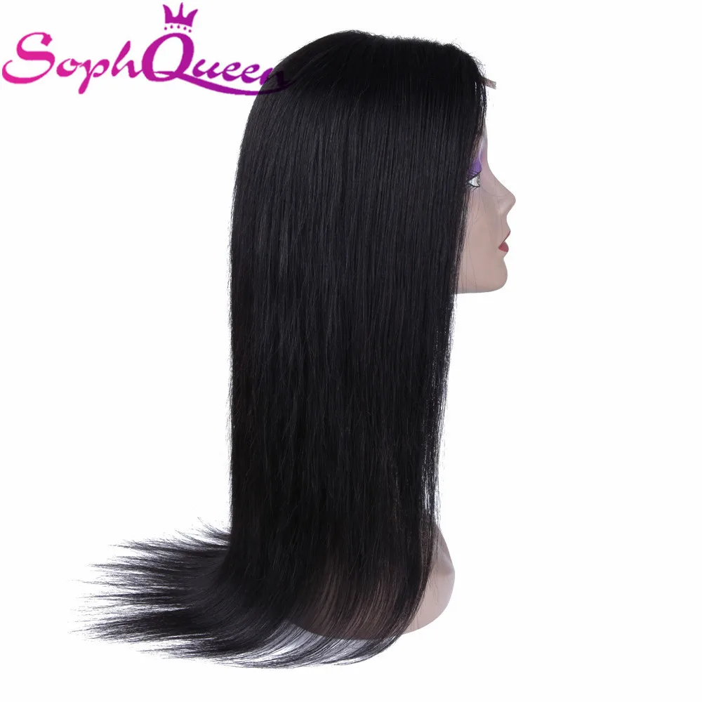 Soph queen прямые 2*6 кружевной части парик их натуральных волос парики для черных женщин перуанские прямые волосы человеческие волосы парики кружева часть парик