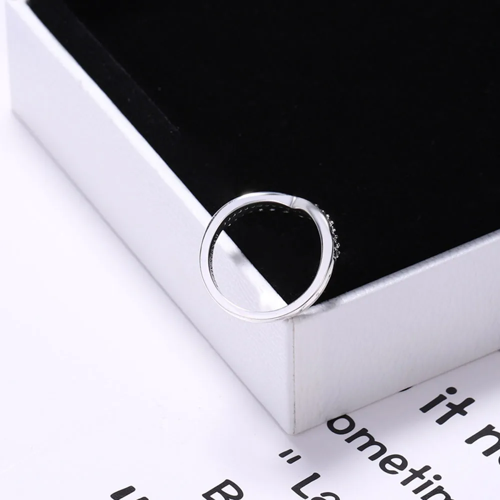 Новинка осени, оригинальное 925 пробы Серебряное кольцо принцессы, женское шикарное CZ элегантное кольцо, подходит для DIY ювелирных изделий, подарок для женщин