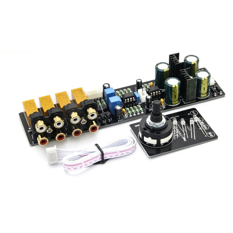 4-channel Audio Selection Preamplifier Board Combination Pre-amplifier | Электроника