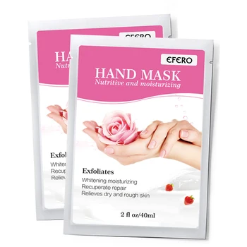 

EFERO Exfoliating Hand Mask Wax Peel Hand Care Moisturizing Spa Gloves Whitening Cream Hand Scrub Remove Dead Skin Care TSLM1
