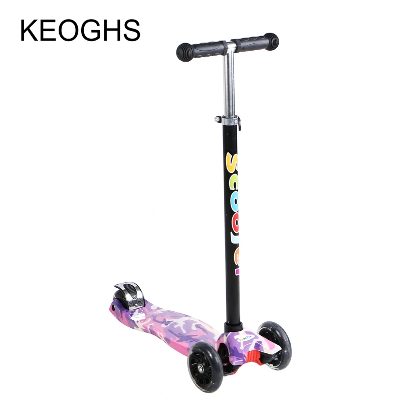 Kinderen Kind Baby Scooter Afdrukken Pu 4 Wielen Knipperende 2 8 Jaar Oud Outdoor Sport Bodybuilding Aliexpress