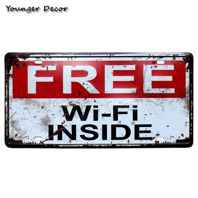 Металлический номерной знак для автомобиля с Wi Fi|home decor|genius at workgenius car |