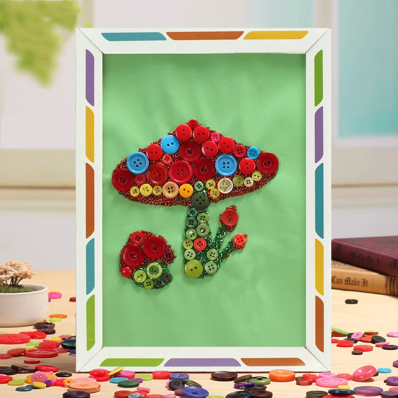 wonderful  Novelty interest Children toys threading stitch buttons handmade toys puzzle game for children fine
