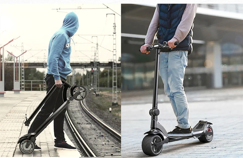Wide wheel smart electric scooter (10)