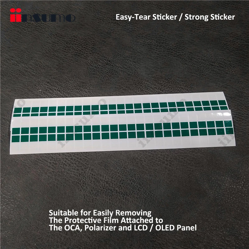 

2500 PCS (50 X 50) Easy-Tear Sticker / Strong Sticker for Easily Tearing Off The Protective Film Attached to The OCA & Polarizer