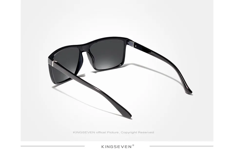 KINGSEVEN Classic Vintage Style Sunglasses UV400 Square Eyewear