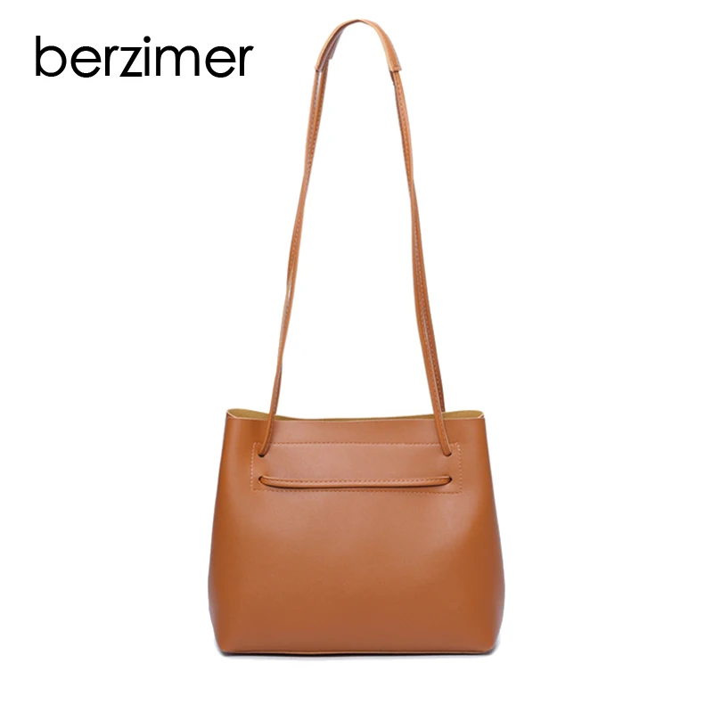 

BERZIMER Fashion Women Shoulder Bags Elegant Black Brown Blue Gray Wine Red Crossbody Messenger Bags for Women Students Girls