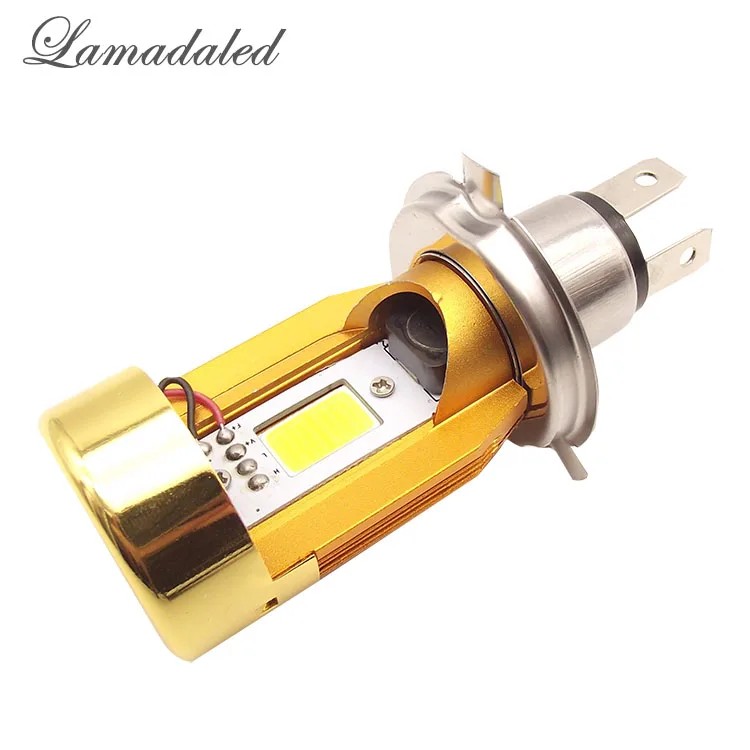 

plug and play H4 20W 2000LM 6500k 8V-80V COB High/Low Beam LED Motorcycle Headlight Bulbs Head Lamp for Motor HS1