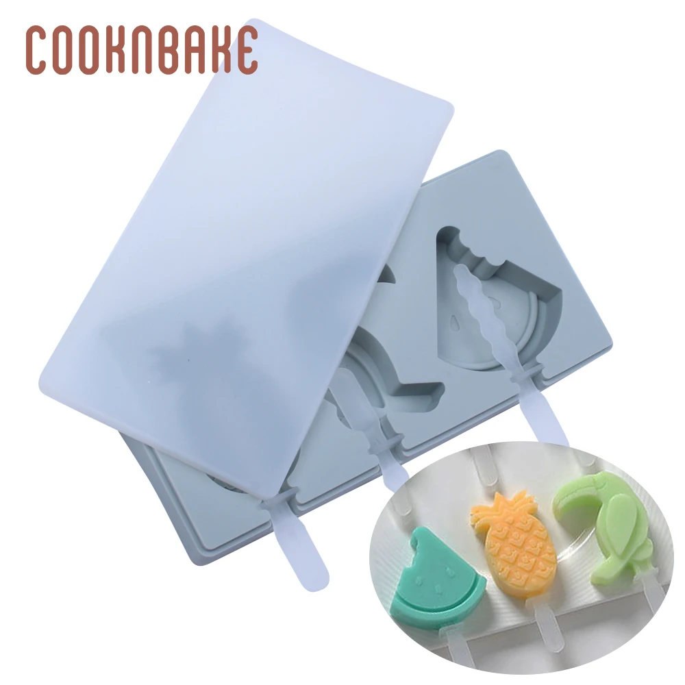 CDY-229 COOKNBAKE силиконовый Мороженица кубик для льда сок бар летняя лапа форма для украшения тортов форма детский ледяной лоток для мороженого на палочке с палочкой - Цвет: CDY-229