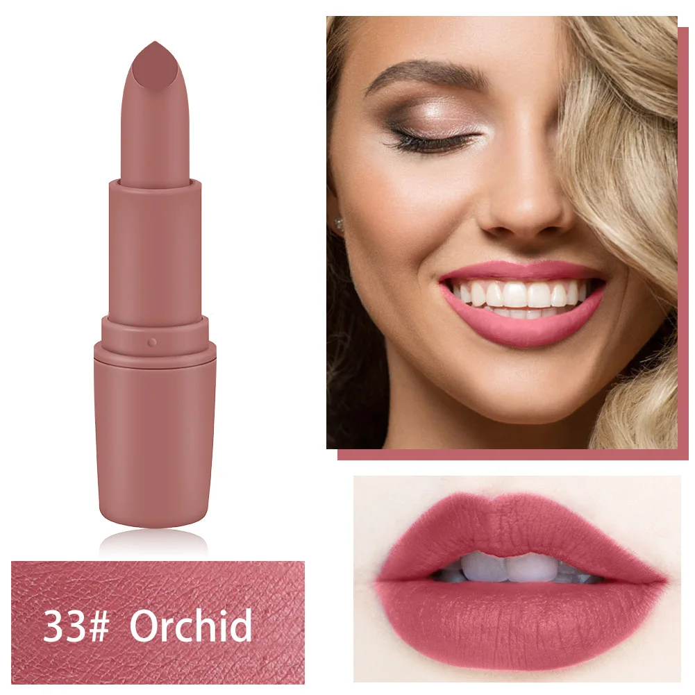 

MISS ROSE Lipstick Matte Waterproof Nutritious 25 Colors Easy to Wear Lipstick Long Lasting Lips Makeup lipstick