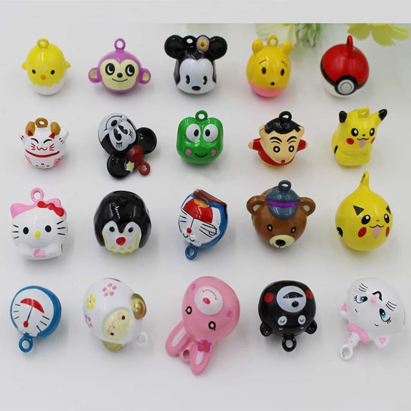 

Several Kinds Cartoon Jingle Bell Charms Jewelry Christmas Pet Cat Dog Pendant Handmade Crafts Accessories
