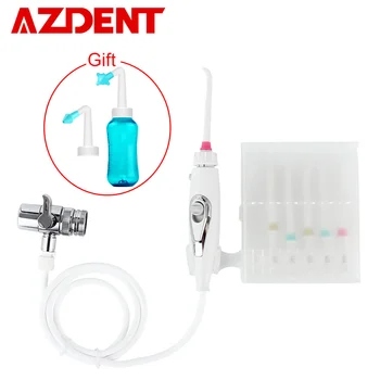 

Buy 6 Nozzle Switch Faucet Dental Flosser Water Oral Irrigator Portable Irrigation add 300ML Adults Children Nasal Wash Cleaner