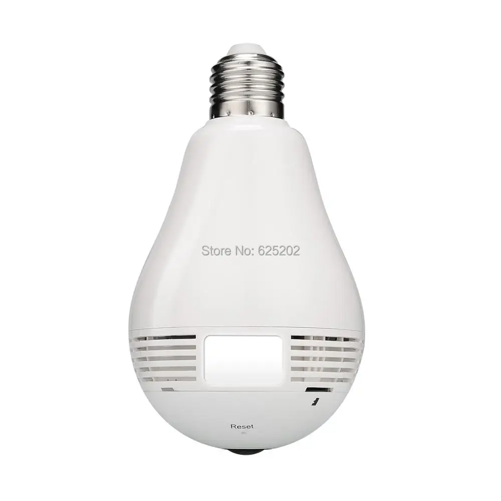 Small Light Bulb Camera Panoramic IP Camera Wifi Camera 960P 1.3MP Fisheye Lens Free Shipment