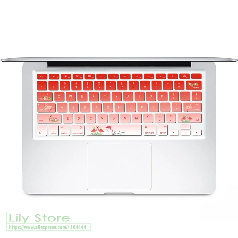 Для MacBook Air 13 13,3 и старых MacBook Pro 1" 15" 1"(не подходит для сенсорной панели) устройство с клавиатурой US крышка Силиконовые серьги кожи