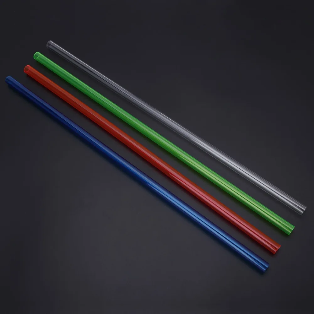 Rarido DIY LCS 500mm Lengths V-Tubler PETG Water Cooling Hard Tubing OD 14mm x ID 10mm for Computer Water Cooling Blade Color: TR