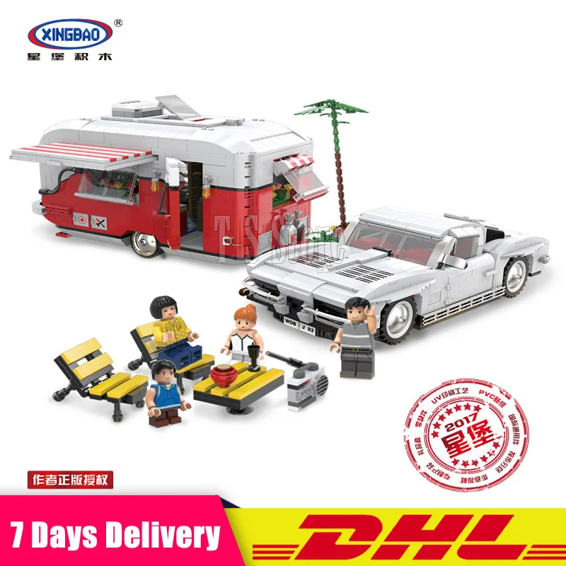 

DHL XingBao 08003 2436Pcs The MOC Camper Set Educational Building Blocks Bricks Model Toys for Children Compatible LegoINGlys