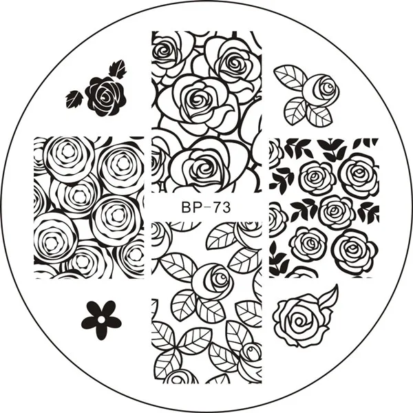 BORN PRETTY дизайн ногтей штамп Шаблон Прямоугольник круглый цветок животное геометрическое изображение пластины маникюр ногти DIY штамповки пластины - Цвет: 5