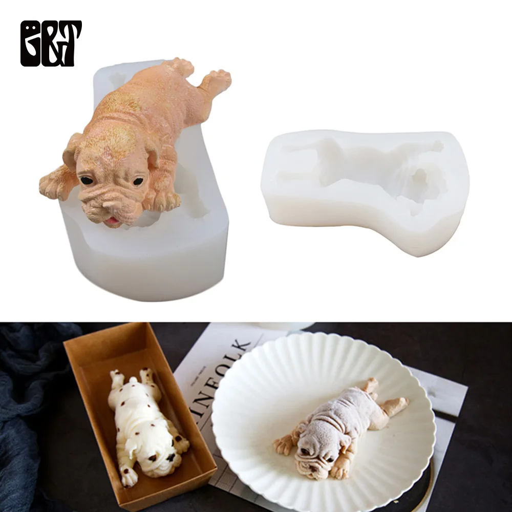 3D форма для грязного торта собак DIY стерео шар пей Декор силиконовый инструмент