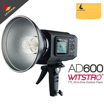 

Free DHL! Newest Godox Wistro AD600 TTL All-in-One Powerful Outdoor Flash with 2.4G X System Build-in 8700mAh Li-on Battery