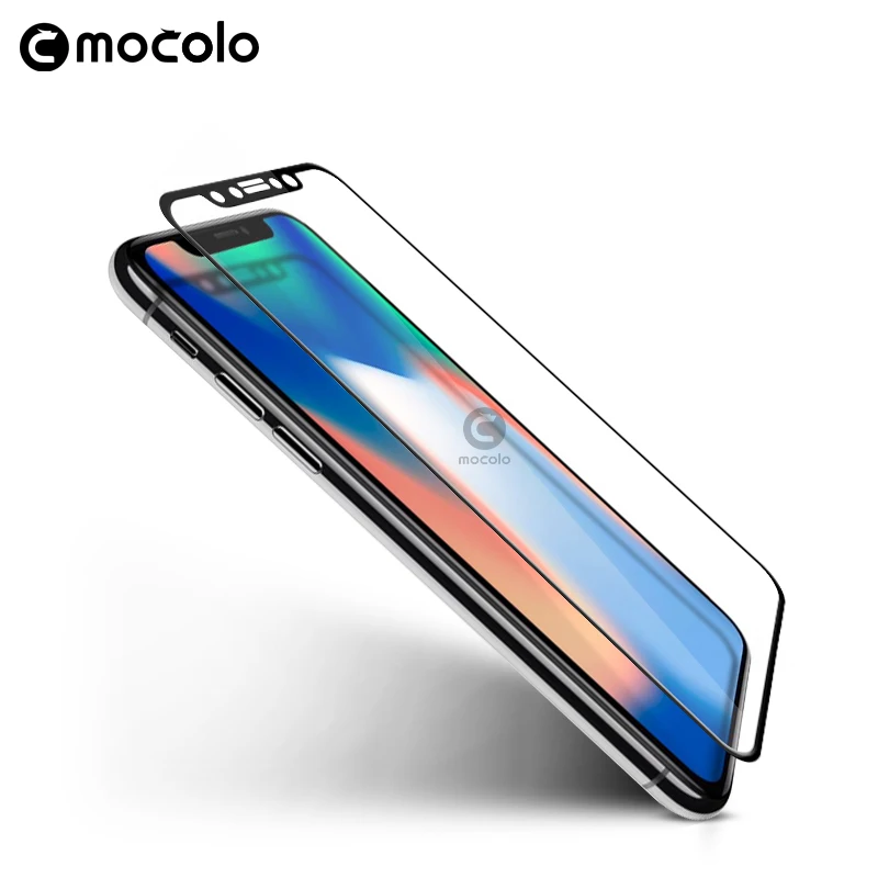 For iphone x glass Mocolo Brand 3D Full Cover For iphonex Tempered