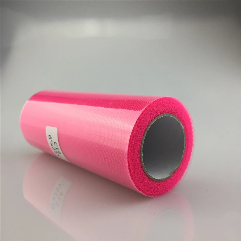 Deep pink CHASANWAN рулон тюля 15 см 22 м рулоны тюля Свадебные украшения ткань органза тюль DIY ремесло принадлежности для дня рождения - Цвет: Deep pink