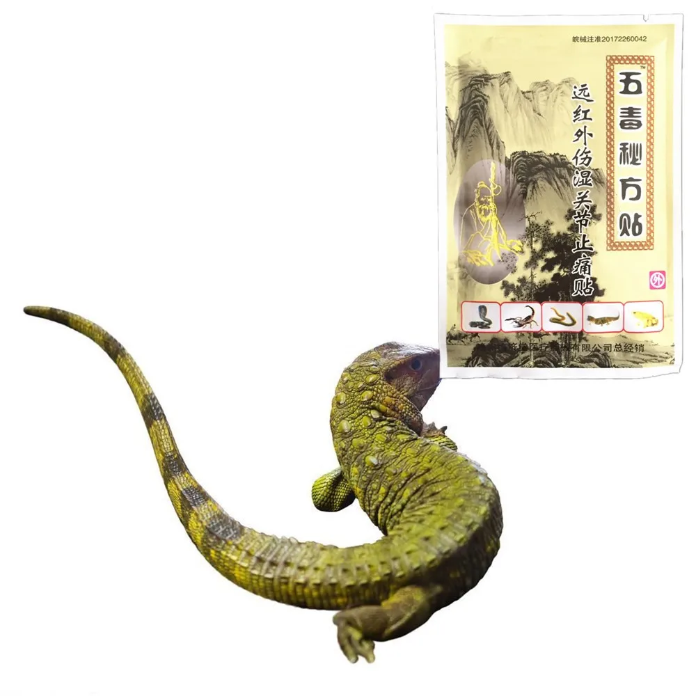 

MIYUELENI Lizard venom Relieving Heating Essential oil Muscle Joints Rheumatism Pain-Killer Detumescence Ointment Active Patches