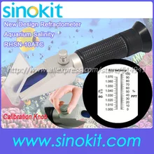 Аквариум соленость 0-10% Дизайн калибровки ручки рефрактометр с ce rhsn-10atc