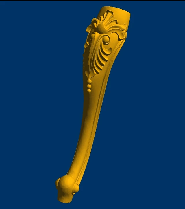 

New 3D model STL long dining-table legs relief STL format CNC Furniture Leg 102