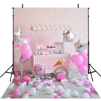 

Party Photography Backdrops Happy Birthday Backdrop For Photography Girls Balloons Background For Photo Studio Foto Achtergron