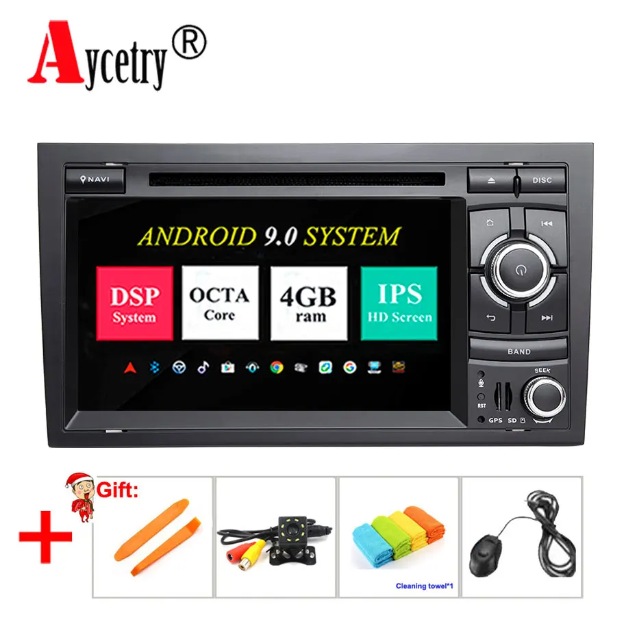 

DSP IPS 4G 2 Din Android 9 Car multimedia DVD Player GPS for Audi A4/S4/RS4/B6/B7 2002-2008/SEAT/Exeo 2008-2012 Car radio obd2