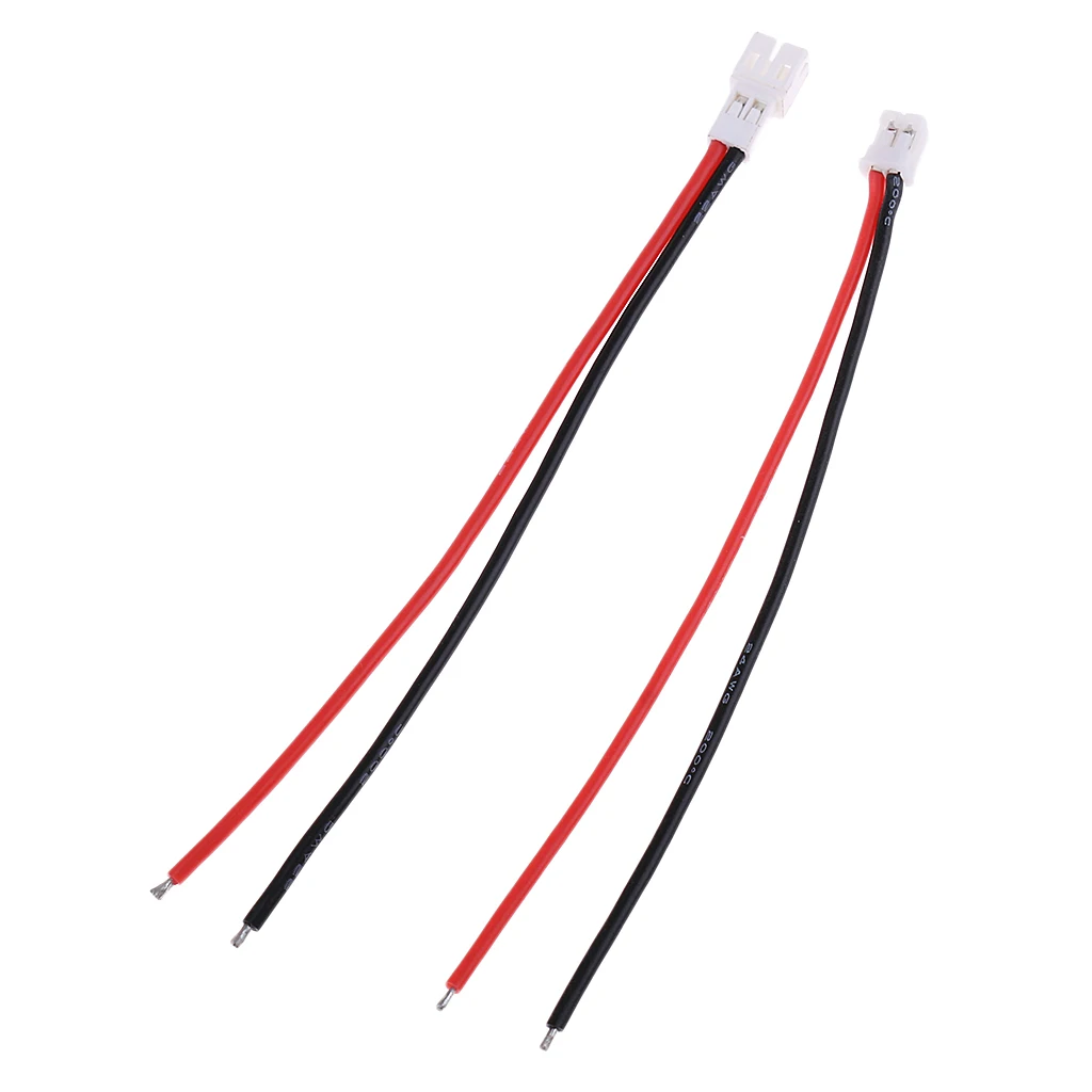 10Pcs/Set RC Upgrade Parts 55mm JST-PH 2.0 Connector Wire Cable Line Adapter  Lipo Battery JST 2 Male Female Socket Cable  