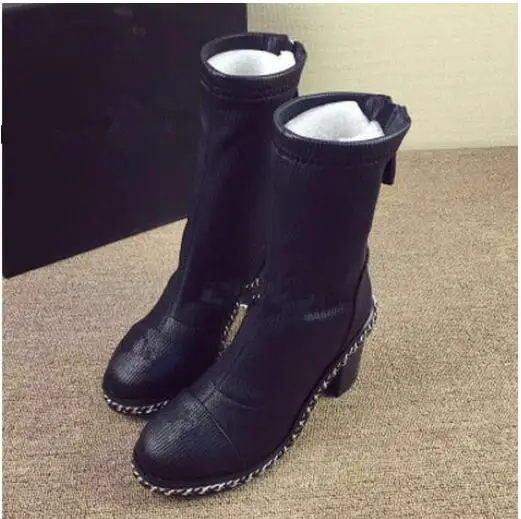 Venta Cuadradas Rodilla as Mujer Marca Cordones As Con De 2018 Moda Picture Hasta Tacón La Invierno Zapatos Caliente Alto Picture Para Mujer Botas Zpatos EqYH0T