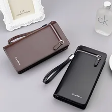 Mens Leather Long Wallet Clutch Male Money Purse ID Card Holder Luxury Wallet For Men Men Wallets Classic Long Style Male Purse Mens Leather Long Wallet Clutch Male Money Purse ID Card Holder Luxury Wallet For Men Men Wallets Classic Long Style Male Purse