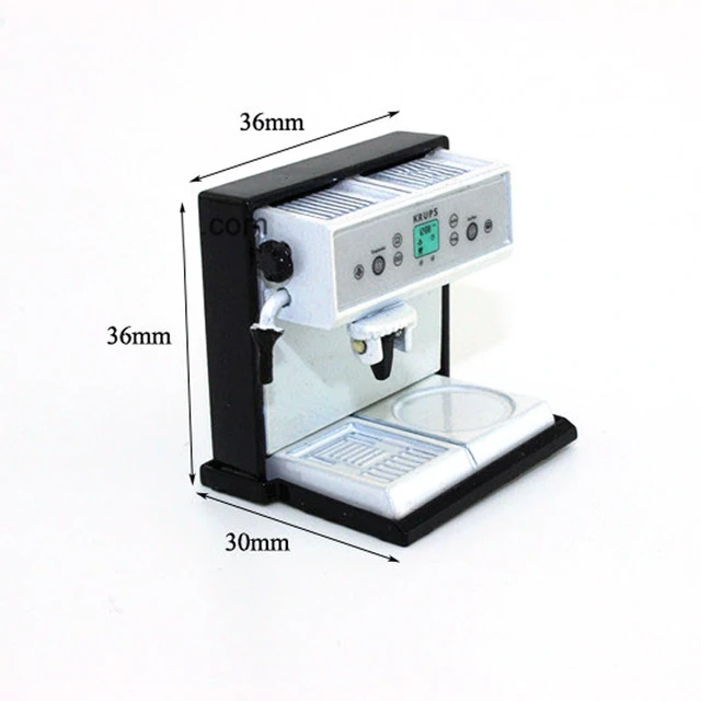 Cheap Mini doll house accessories mini simulation food model modern coffee machine scene with
