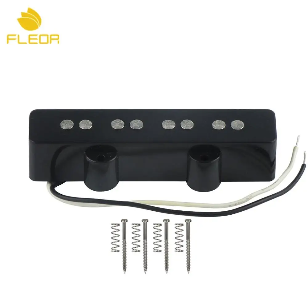 FLEOR Black Bass Pickup 4 струны открытый стиль керамический магнит для джаза JB бас гитары аксессуары, шеи или Моста Пикап выбрать - Цвет: 1pcs 92 Neck