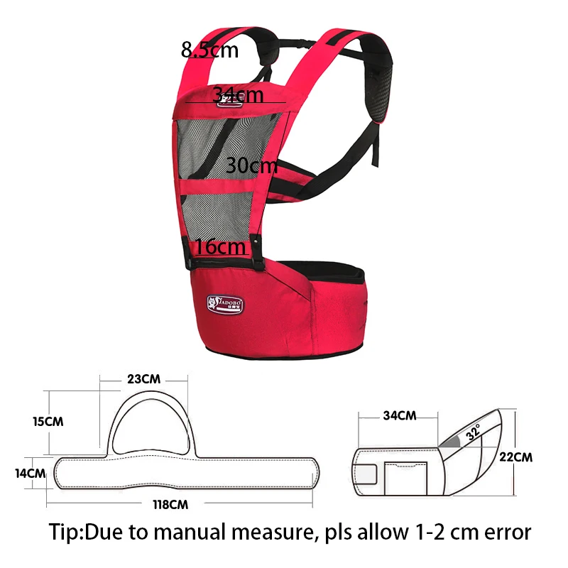 Baby Carrier Breathable Baby Sling Wrap Ergonomic Backpack Cotton Infant Hip Seat Newborn  Comfortable Toddler Carrying BB3067 (6)