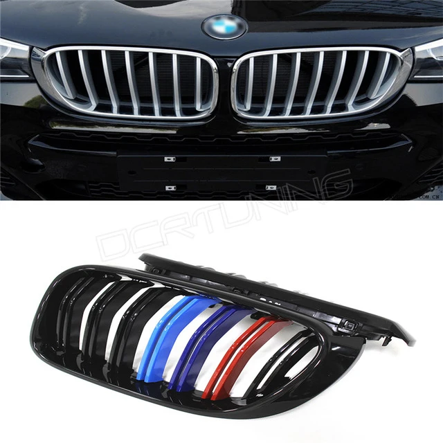 Prix pour Double Lattes ABS Calandre Pour BMW X Série X4 F26 X3 F25 2014 2015-sur Trois Couleur M Look Prix pour Double Lattes ABS Calandre Pour BMW X Série X4 F26 X3 F25 2014 2015-sur Trois Couleur M Look
