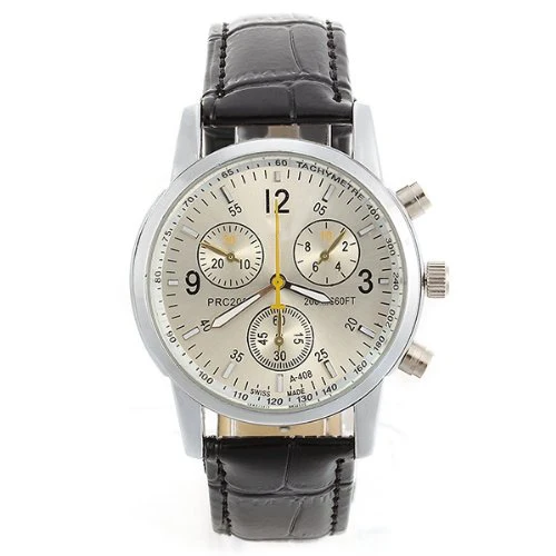 

YCYS!Quartz wristwatch bracelet PU 3 dials of Roman numerals for men
