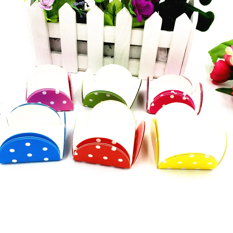 

10pcs/lot Dots theme cake wrappers chocolate paper case dots theme cake wrappers chocolate box dots chocolate holder