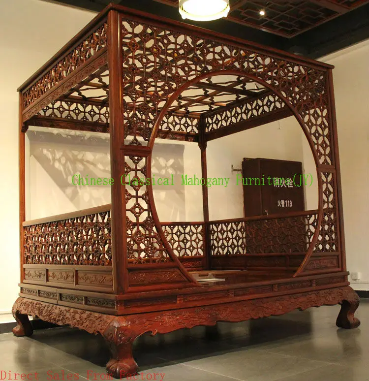 Chinese Classical Mahogany Furniture Rosewood Furniture Bedroom Chinese classical mahogany furniture rosewood furniture Bedroom furniture Chinese style bed Tradition Luxurious Retro Classical-in Beds from Furniture on ... - Chinese Classical Mahogany Furniture Rosewood Furniture Bedroom