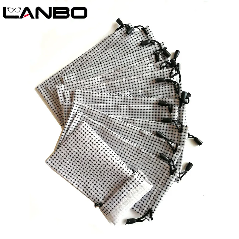 Чехол для очков LANBO 100 шт. мягкий водонепроницаемый чехол в черно-белую клетку