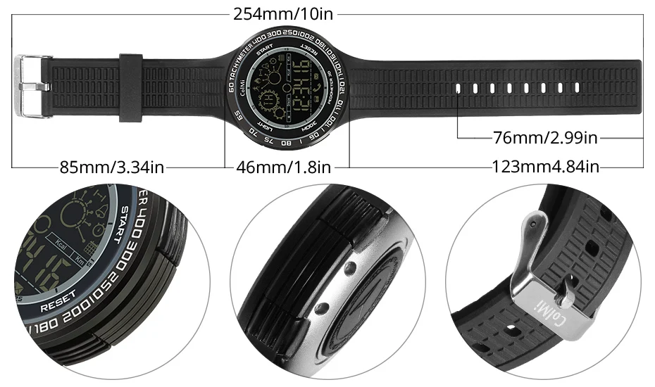 ColMi спортивные Смарт-часы King Kong 5ATM IP68 Водонепроницаемый Шагомер ультра-длительный режим ожидания 33 месяца Смарт-часы для Android iOS