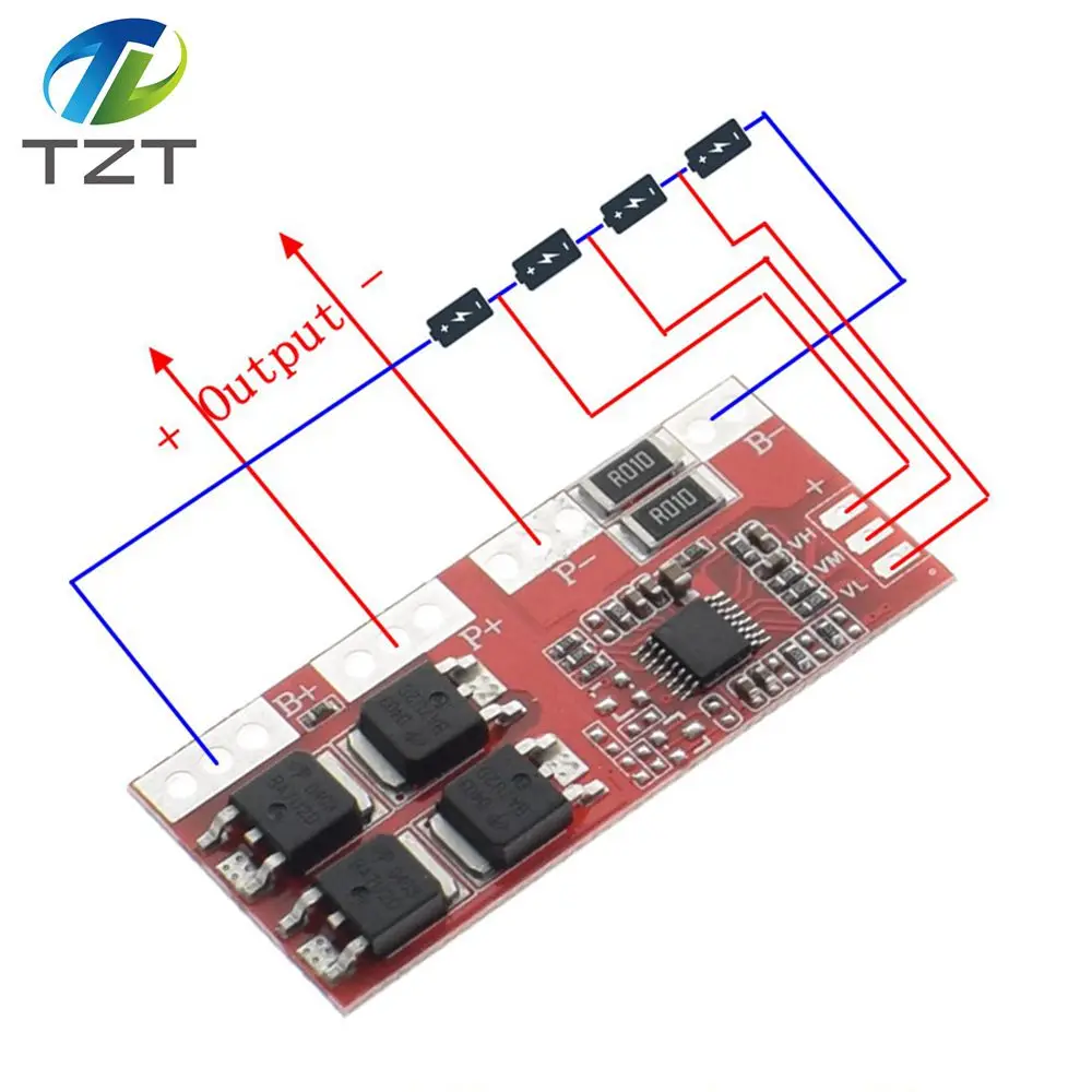 

Smart Electronics 4S 30A High Current Li-ion Lithium Battery 18650 Charger Protection Board 14.4V 14.8V 16.8V Overcharge