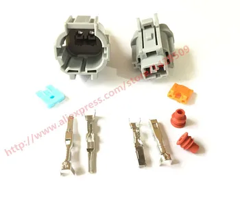 

5 Set kit Sumitomo 2P male female Light Solenoid Valve Socket Fog Lamp Connector for Nissan Teana 6188-0554 6185-0867