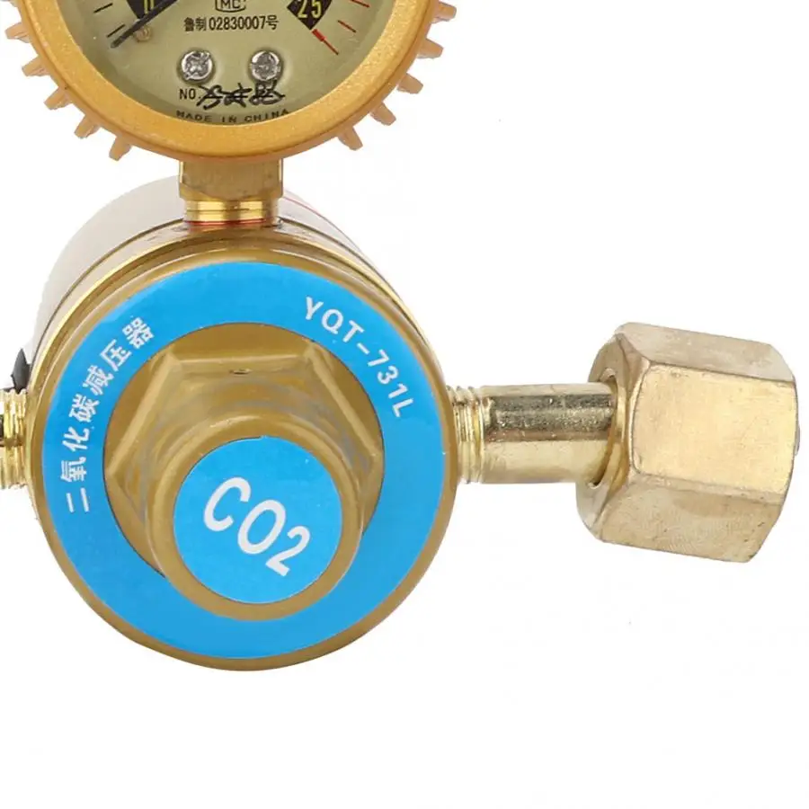 0-25MPa CO2 Mig Tig расходомер газовый регулятор РАСХОДОМЕР сварочный манометр Регулятор Редуктор давления