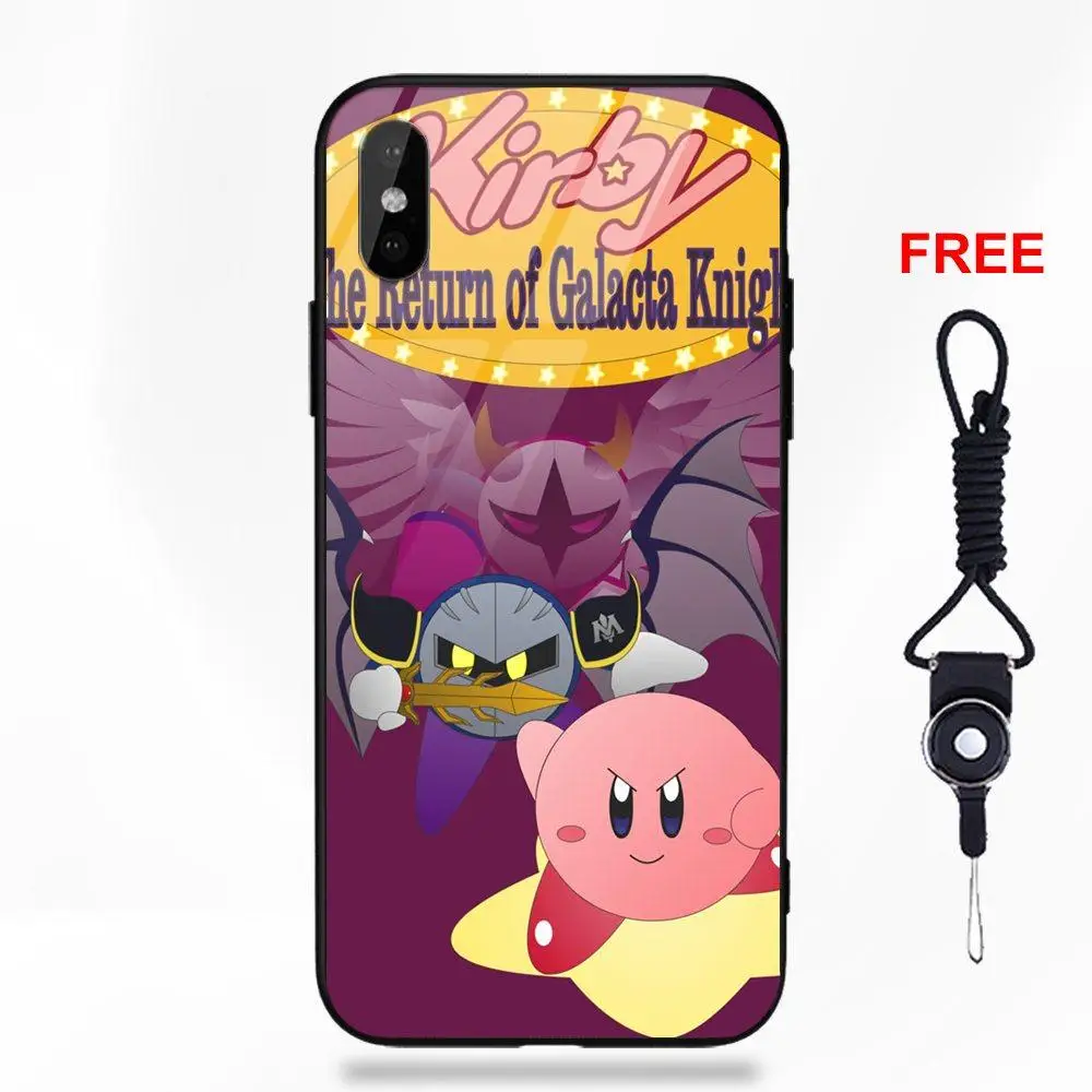 Game Kirby Galacta Knight Pattern Soft TPU Frame Tempered Glass Phone Case For Apple iPhone X XS Max XR 5 5C 5S SE 6 6S 7 8 Plus Game Kirby Galacta Knight Pattern Soft TPU Frame Tempered Glass Phone Case For Apple iPhone X XS Max XR 5 5C 5S SE 6 6S 7 8 Plus